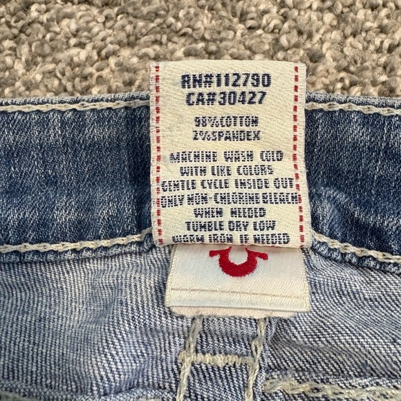 Y2K True Religion Women's Lowrise Skinny Denim Jeans Size 27 - Picture 3 of 10